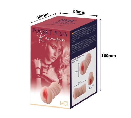 Мастурбатор-вагина MAI Pocket Pussy Roxanne Flesh