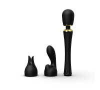 Вібромасажер з насадками Zalo — Kyro Wand Obsidian Black