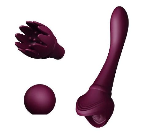 Вибратор двухсторонний Zalo BESS Purple