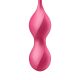 Вагинальные смарт-шарики с вибрацией Satisfyer Love Birds 2 Connect App Red, 86 г, пульт ДУ