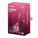 Вагинальные смарт-шарики с вибрацией Satisfyer Love Birds 2 Connect App Red, 86 г, пульт ДУ