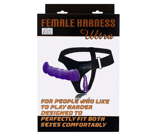 Страпон двойной Female harness Ultra BW-022021