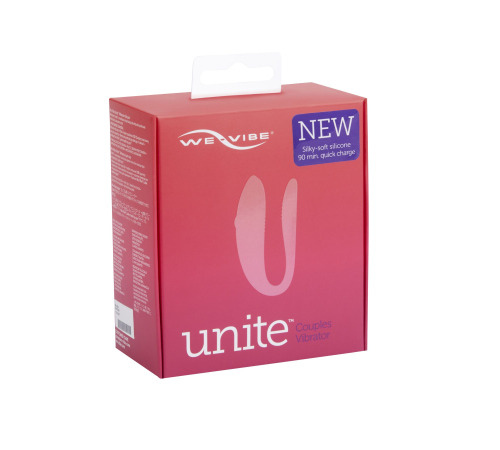 Недорогой вибратор для пар We-Vibe Unite Purple, однокнопочный пульт ДУ