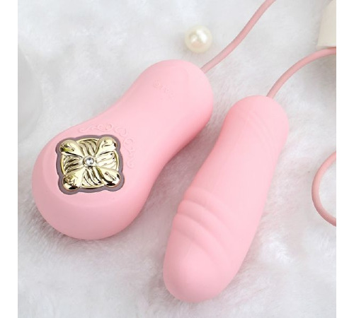 Віброяйце-пульсатор з функцією нагрівання ZALO TEMPTATION, Fairy Pink
