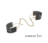 Наручники Bijoux Indiscrets Desir Metallique Handcuffs - Black, металлические, стильные браслеты