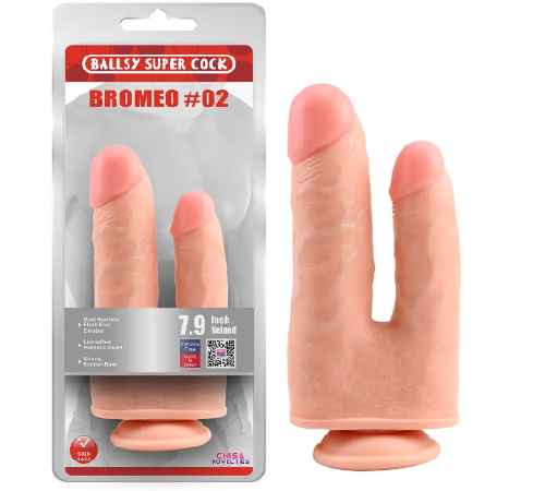 Фалоімітатор подвійний на присосці Chisa Bromeo # 02