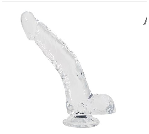 Прозрачный фаллоимитатор Alive Jelly Dildo Stallion, ТПЕ, присоска, диаметр 3,5см, длина 22см