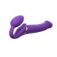 Безремінний страпон з вібрацією Strap-On-Me Vibrating Violet L, діам. 3,7 см, пульт ДК, регульований