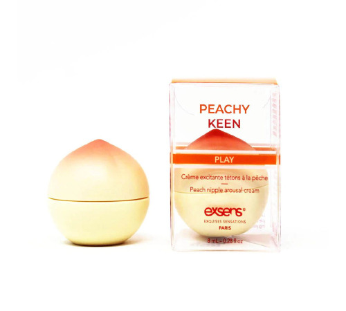Возбуждающий крем для сосков EXSENS Peachy Keen (8 мл) с жожоба и маслом Ши, съедобный