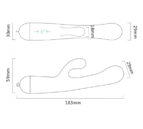 Вибратор двойной ZALO Ichigo Strawberry Pink