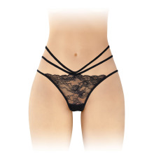 Трусики с открытой попкой Fashion Secret Nadia Black