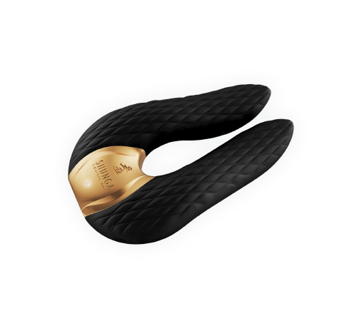 Вибратор для клитора Shunga Aiko Black, гибкие кончики