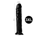 Гелевый реалистичный фаллоимитато Denis размер 3XL, Длина 29 см, Диаметр 5,6 см, Черный
