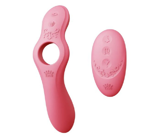 Смарт-вібратор для пар Zalo Jessica Set з керуванням з телефону та пультом PINK