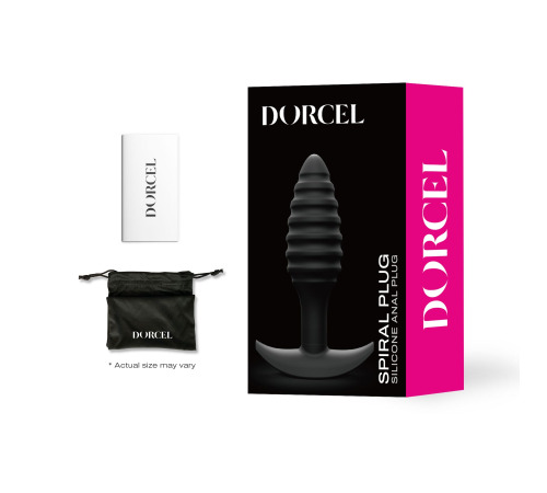 Анальная пробка Dorcel SPIRAL PLUG, диаметр 3 см, силикон