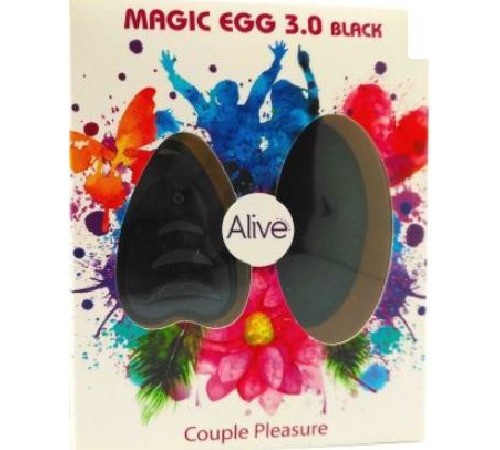 Віброяйце Alive Magic Egg 3.0 Black із пультом ДУ