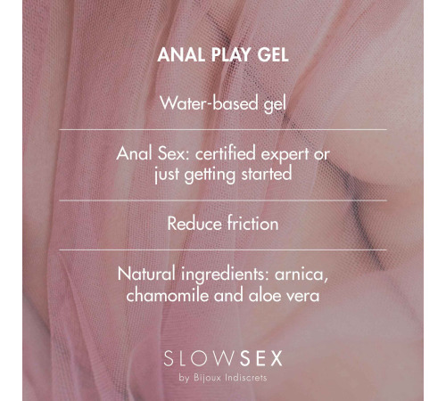 Анальная гель-смазка Bijoux Indiscrets SLOW SEX - Anal play gel