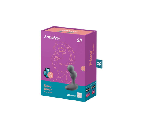 Смарт-массажер простаты Satisfyer Deep Diver Grey