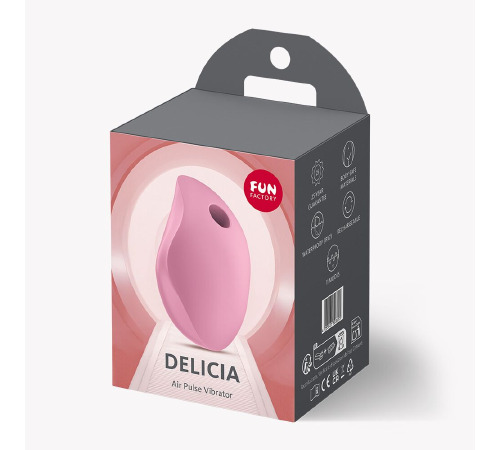 Вакуумный стимулятор Fun Factory Delicia Rose, 11 режимов работы, перезаряжаемый
