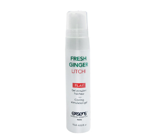 Стимулирующий гель EXSENS Kissable Fresh Ginger Litchi 15мл, можно для поцелуев, охлаждающий