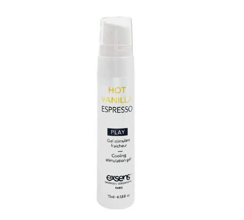 Стимулюючий гель EXSENS Kissable Hot Vanilla Espresso 15мл можна для поцілунків, охолоджуючий