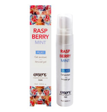 Стимулирующий гель EXSENS Kissable Raspberry Mint 15мл можно для поцелуев, охлаждающий