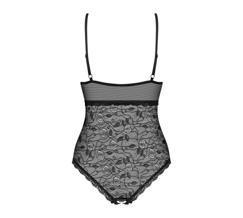 Кружевное боди с доступом 818-TED-1 teddy XS/S, черное