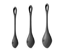 Набор йони бусин Satisfyer Yoni Power 2 Black, диаметр 2-2,5-3см, вес 22-44-73г