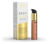 Крем-шимер для тіла Intt Sexy Glow (60 мл) з олією ши та ароматом ванілі, сяйна засмагла шкіра