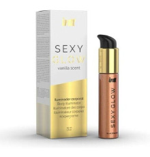 Крем-шиммер для тела Intt Sexy Glow (60 мл) с маслом ши и ароматом ванили, сияющая загорелая кожа