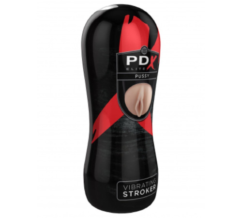 Мастурбатор з вібрацією Pipedream pdx elite vibrating stroker Pussy