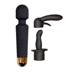 Минивибромассажер Dorcel Kit Wanderful с насадками (анальная и вагинальная), водонепрницаемый