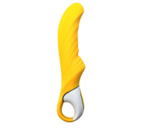 Потужний вібратор Satisfyer Vibes Yummy Sunshine з гнучким стовбуром і стимул. рельєфом, 12 режимів