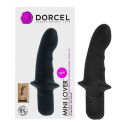 Вибратор Dorcel Mini Lover Black с ограничителем, для точки G и массажа простаты