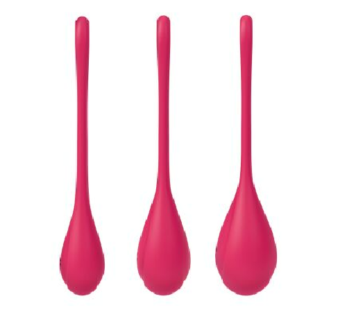 Набір йоні намистин Satisfyer Yoni Power 1 Red, діаметр 2-2,5-3см, вага 22-46-74г