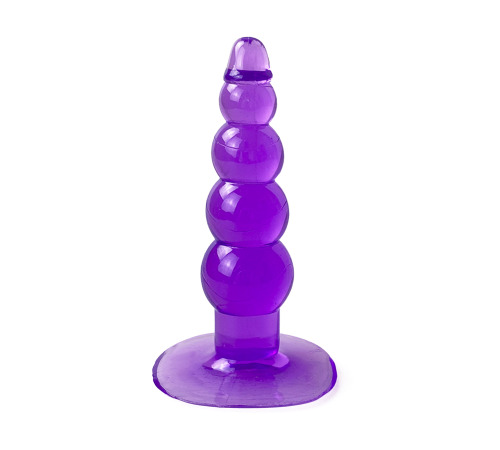 Гелева анальна пробка на присосці Кульки, Бузковий