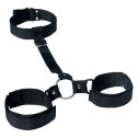 Ошейник с наручниками Sex and Mischief Shadow Neck & Wrist Restraint, для рук и ног, тканевый