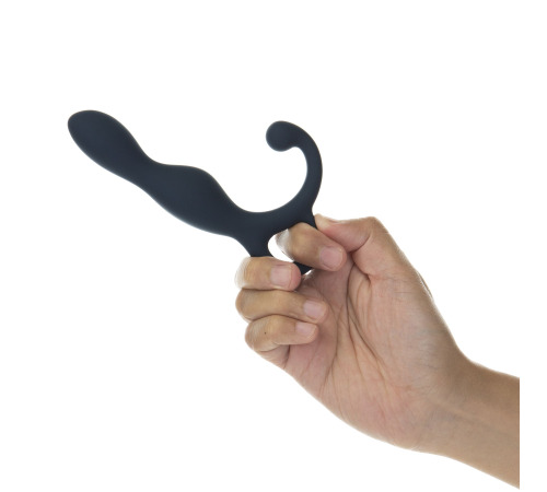 Массажер простаты Lux Active LX1 Anal Trainer 5.75″, Dark Blue, вибропуля в комплекте