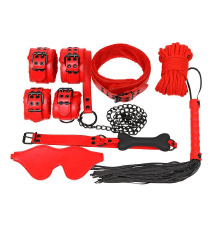 Набор для BDSM 7в1 LY1003 Красный