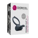 Эрекционное кольцо Dorcel Power Clit Plus с вибрацией, перезаряжаемое, с язычком со щеточкой