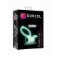 Эрекционное кольцо Dorcel Power Clit White PHOSPHO с вибрацией, белое, светится в темноте