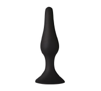 Анальна пробка з присоскою MAI Attraction Toys №34 Black, довжина 12,5см, діаметр 3,2см