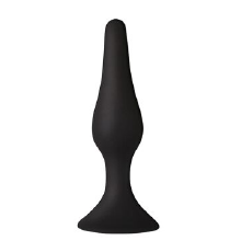Анальна пробка з присоскою MAI Attraction Toys №34 Black, довжина 12,5см, діаметр 3,2см