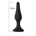 Анальная пробка на присоске MAI Attraction Toys №34 Black, длина 12,5см, диаметр 3,2см