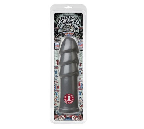 Фаллоимитатор для фистинга Doc Johnson American Bombshell B-10 Warhead Gun Metal, диаметр 6,9см