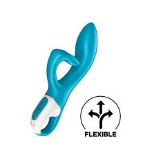 Вибратор кролик с тройным отростком Satisfyer Embrace me Turquoise, 2 мотора, диаметр 3,6 см