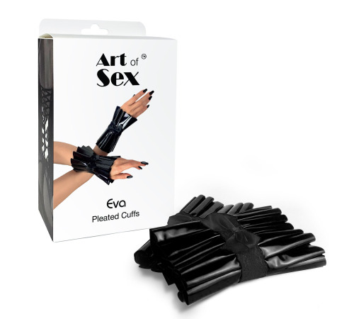 Плессированые манжеты на руки Art of Sex - Eva, Черные