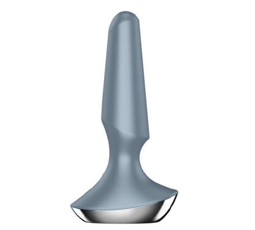 Анальна пробка з функцією керування смартфоном SATISFYER PLUG-ILICIOUS 2 ICE BLUE