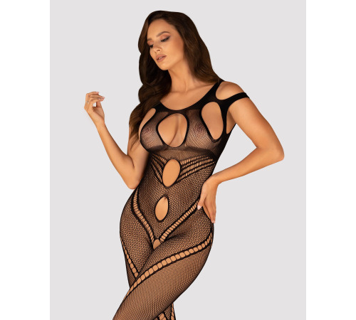 Бодистокинг Obsessive Bodystocking G322 S/M/L, фантасмагорически-силуэтный крой