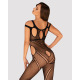 Бодистокинг Obsessive Bodystocking G322 S/M/L, фантасмагорически-силуэтный крой